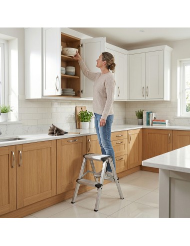 STEP Marchepied double pliable en aluminium