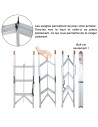 CLIMB Echelle double pliable et compacte en aluminium