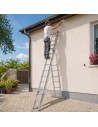 PETRA Echelle professionnelle transformable en aluminium 3 plans
