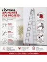 XTRA Echelle en aluminium simple