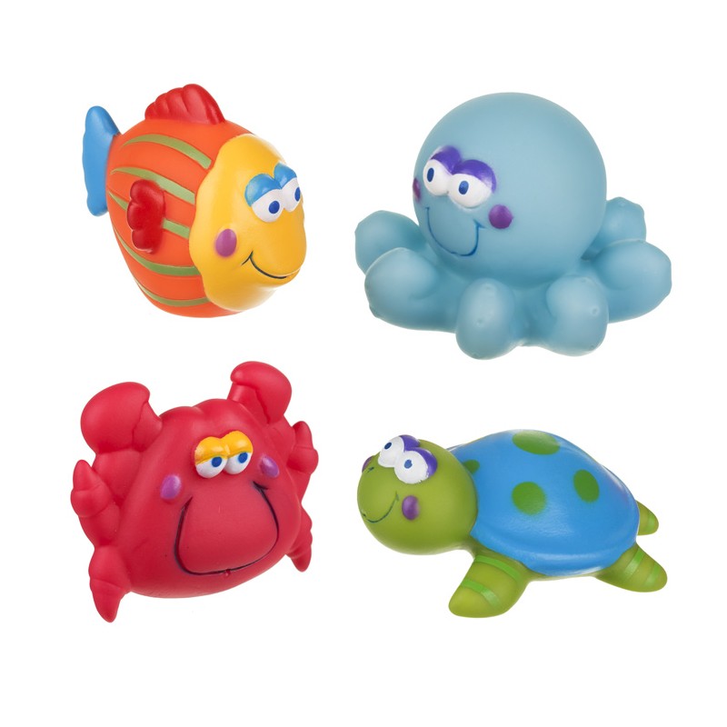 Lot de 4 jouets de bain