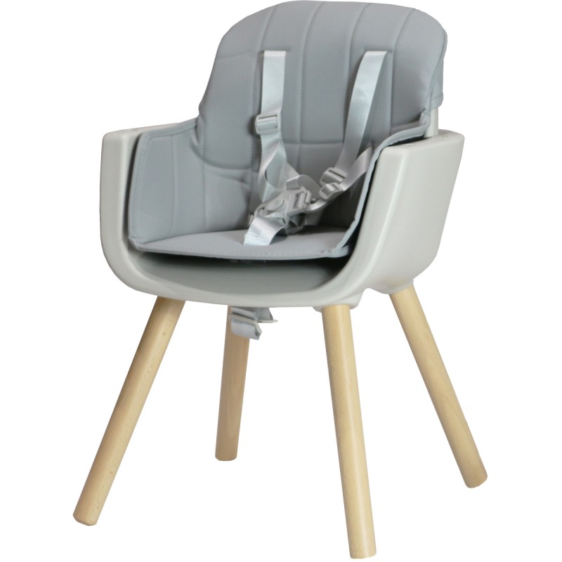 NOOMI Chaise haute bébé scandinave 2 en 1