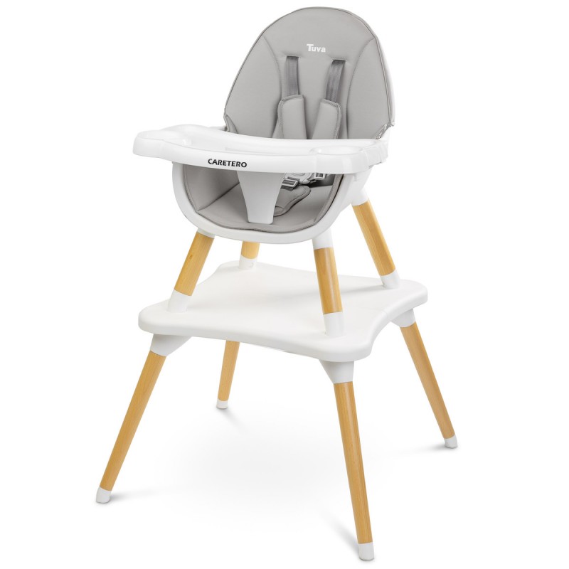 Chaise haute design enfant grise