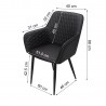 fauteuil noir