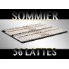 Sommier à lattes Résistant - fermeté réglable