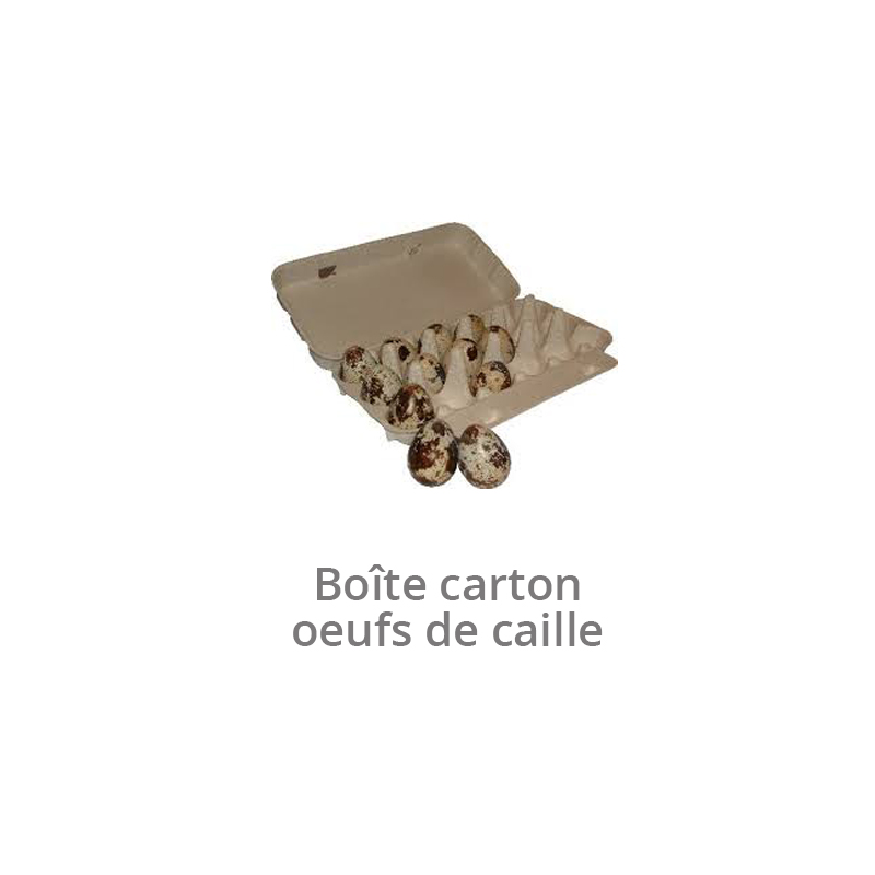 Boîtes oeufs de cailles en carton