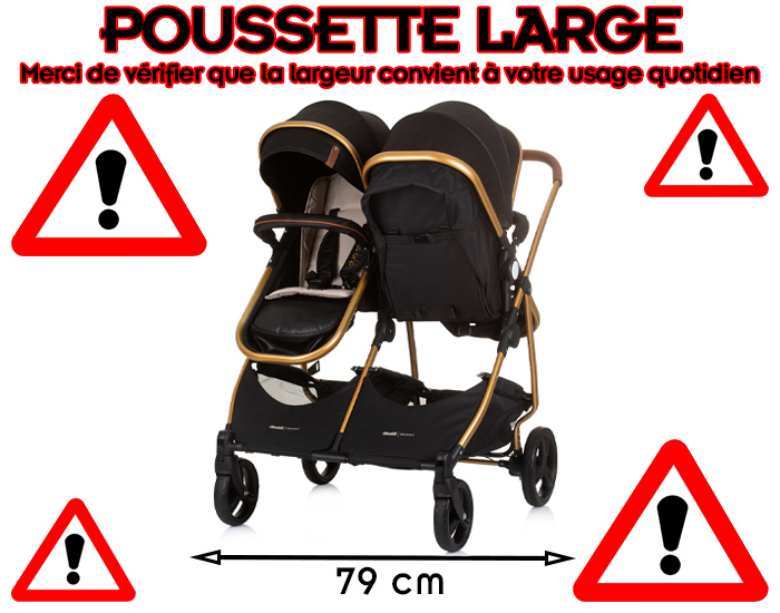 poussette large