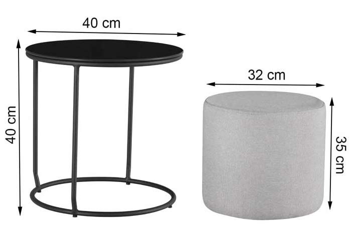 table appoint noir