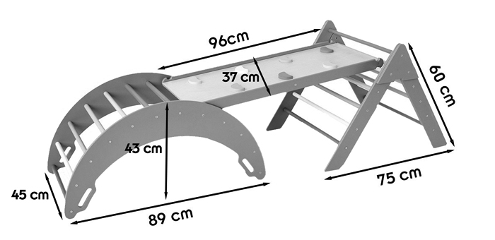 Dimensions triangle et arche