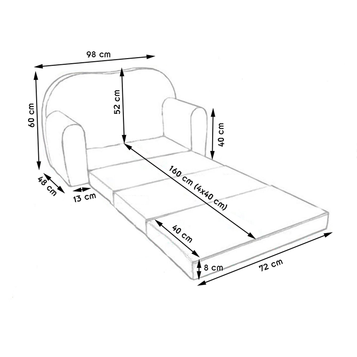 Divan convertible enfants